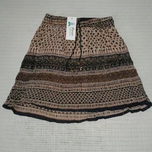 NWT L'apogee Brown Skirt